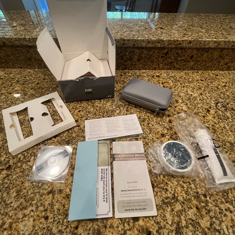 NO! NO! Hair Removal System Laser Hair With Case & Accessories & Cream